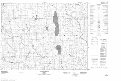 032E07 - LAC MISTAOUAC - Topographic Map