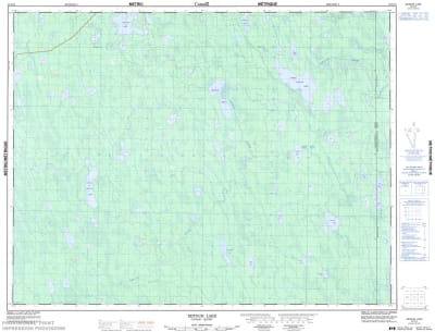 032E13 - DETOUR LAKE - Topographic Map