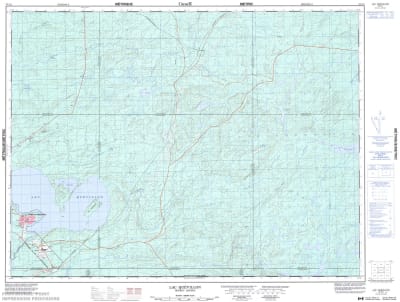 032F02 - LAC QUEVILLON - Topographic Map