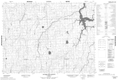 032F05 - RIVIERE DES INDIENS - Topographic Map