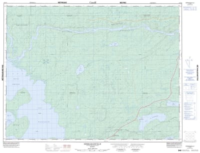 032F09 - DESMARAISVILLE - Topographic Map