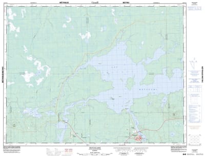 032F13 - MATAGAMI - Topographic Map