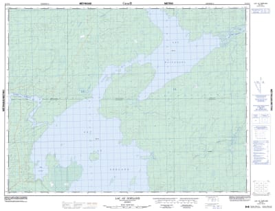 032F15 - LAC AU GOELAND - Topographic Map