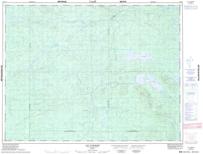 032F16 - LAC CAPISISIT - Topographic Map