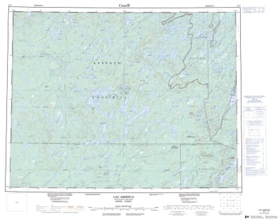 032J - LAC ASSINICA - Topographic Map