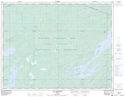 032J01 - LAC WACONICHI - Topographic Map