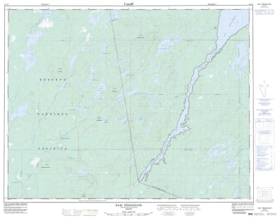 032J08 - BAIE PENICOUANE - Topographic Map