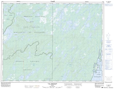 032J09 - LAC ARMAGNAC - Topographic Map