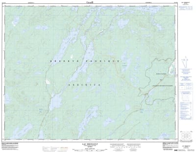 032J10 - LAC REGNAULT - Topographic Map