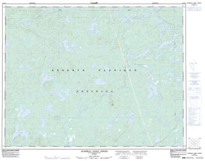 032J12 - RUISSEAU LUCKY STRIKE - Topographic Map
