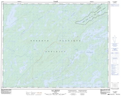 032J15 - LAC TROØLUS - Topographic Map