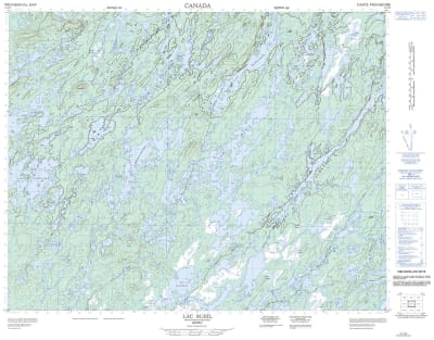 032J16 - LAC BUEIL - Topographic Map