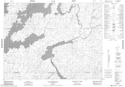 032K02 - LAC PONCHEVILLE - Topographic Map
