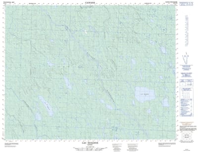 032L09 - LAC SUZANNE - Topographic Map