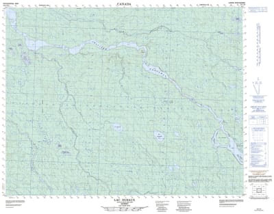 032L16 - LAC DUSAUX - Topographic Map