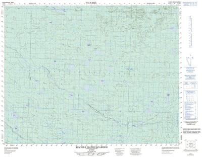 032M01 - RIVIERE NATOUACAMISIE - Topographic Map