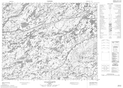 033A02 - LAC LAVALLETTE - Topographic Map