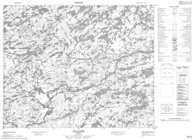 033A03 - LAC AUTRIC - Topographic Map