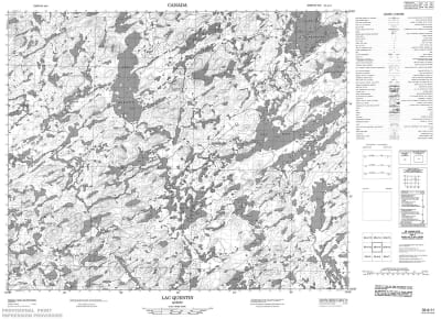 033A11 - LAC QUENTIN - Topographic Map
