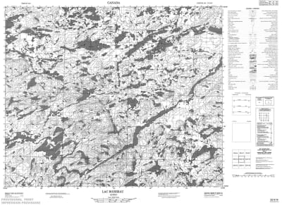 033A14 - LAC BOISSEAU - Topographic Map