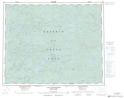 033B - LAC LICHTENEGER - Topographic Map