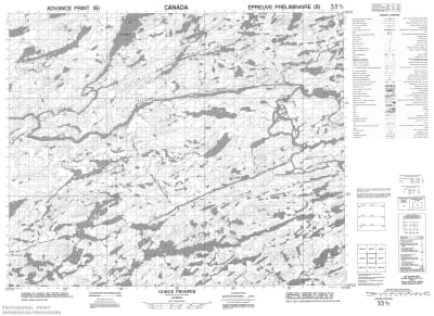 033B02 - GORGE PROSPER - Topographic Map