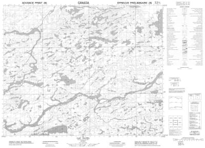 033B04 - LAC NATEL - Topographic Map