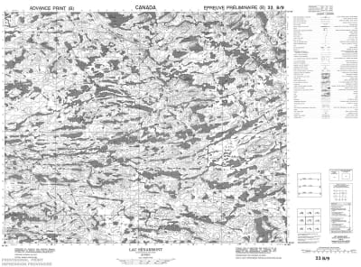 033B09 - LAC SENARMONT - Topographic Map