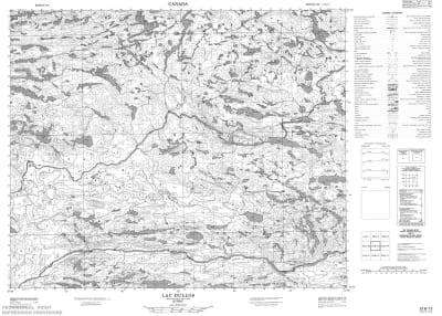 033B13 - LAC DULLOS - Topographic Map