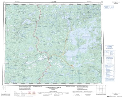 033C - RESERVOIR OPINACA - Topographic Map