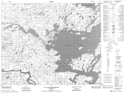 033C07 - LAC KAUPUTAUCHECHUN - Topographic Map