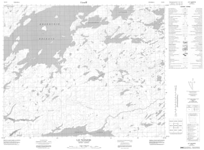 033C08 - LAC WAPAMISK - Topographic Map