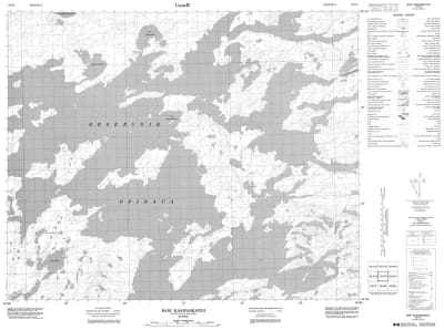 033C09 - BAIE KASIPASKATACH - Topographic Map