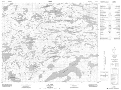 033C16 - LAC JANIN - Topographic Map