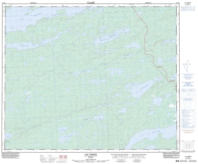 033F05 - LAC ESPRIT - Topographic Map