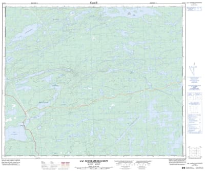 033F06 - LAC KOWSKATEHKAKMOW - Topographic Map