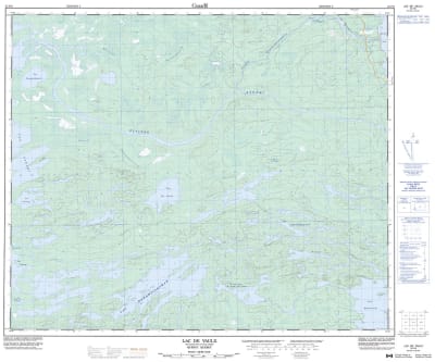033F08 - LAC DE VAULX - Topographic Map