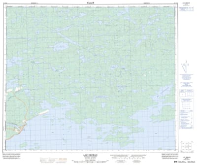 033F14 - LAC BREHAN - Topographic Map