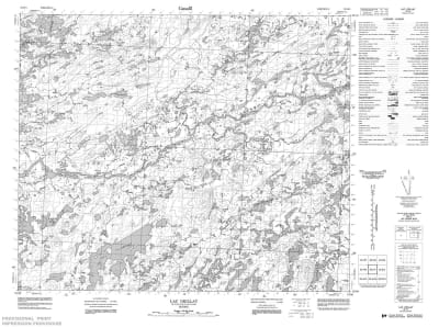 033H01 - LAC ORILLAT - Topographic Map