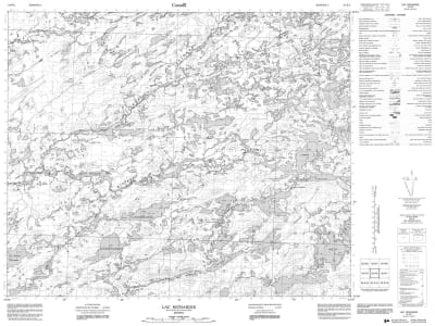 033H02 - LAC RICHARDIE - Topographic Map