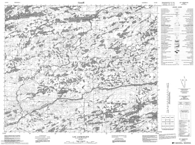 033H03 - LAC JACQUELEIN - Topographic Map