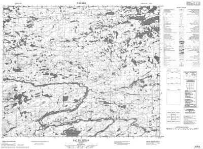 033H04 - LAC PELLETAN - Topographic Map