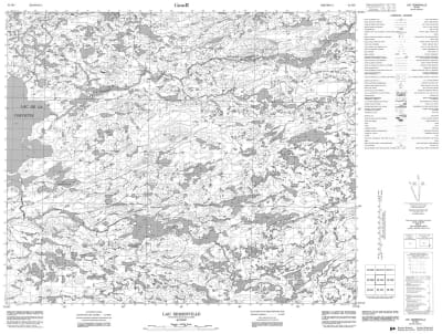 033H05 - LAC SEMONVILLE - Topographic Map