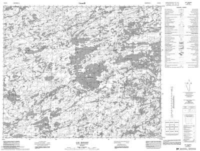033H06 - LAC ROUGET - Topographic Map
