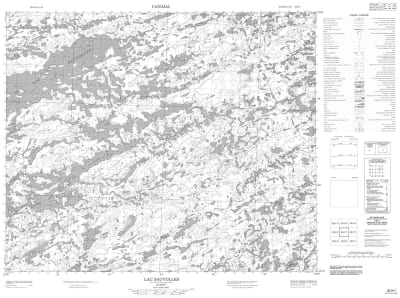 033H07 - LAC SAUVOLLES - Topographic Map
