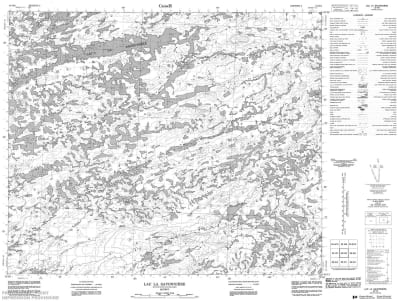 033H08 - LAC LA SAVONNIERE - Topographic Map