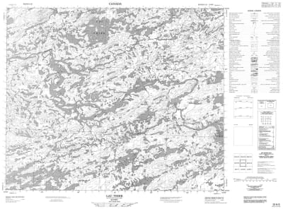 033H09 - LAC THIER - Topographic Map