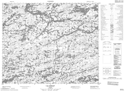 033H10 - LAC ORSIGNY - Topographic Map
