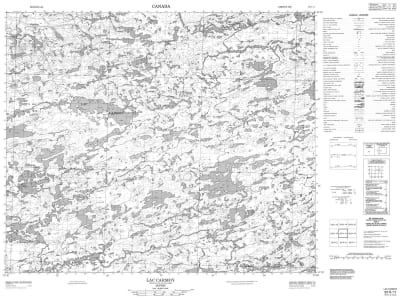033H11 - LAC CARMOY - Topographic Map