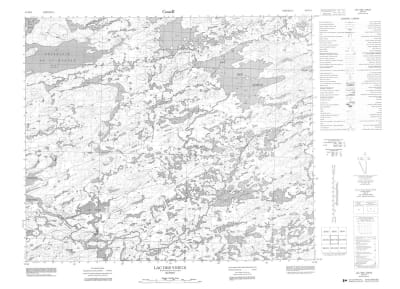033H15 - LAC DES VOEUX - Topographic Map